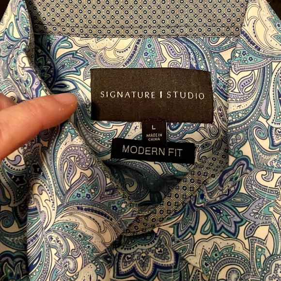 Mens button short sleeve shirt - Picture 3 of 3